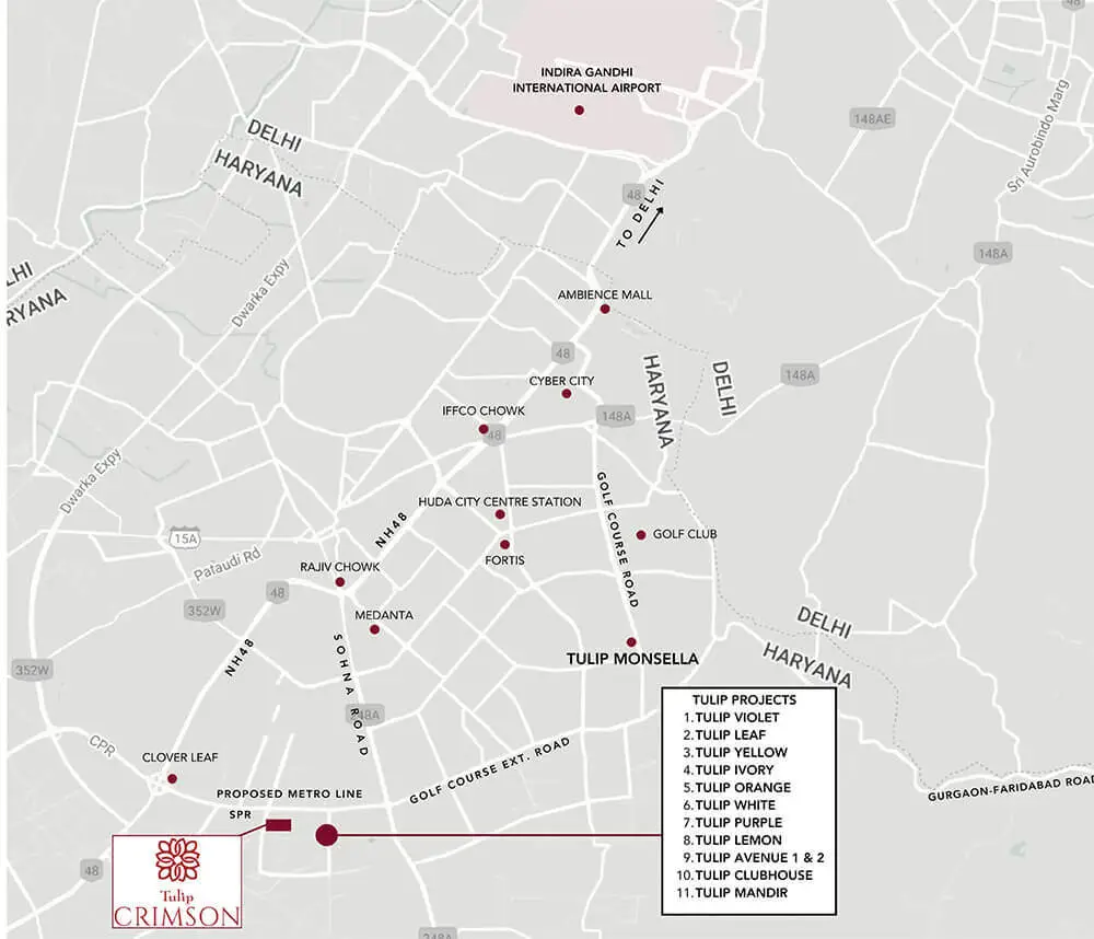 TULIP Crimson 2 location map